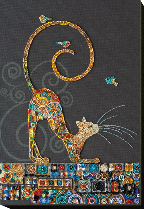 Bead Embroidery Kit - Kitty AB-791