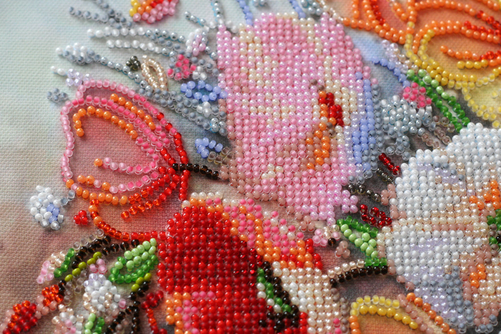 Bead Embroidery Kit - Delicate flowers AB-805