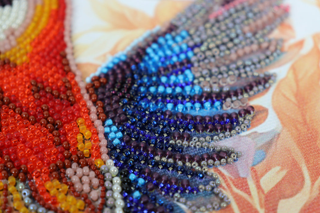 Main Bead Embroidery Kit A colorful flap of a wing AB-901