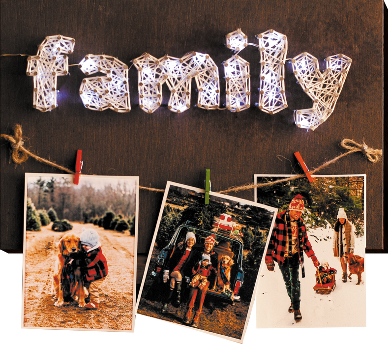 Creative Kit/String Art Happy family ABC-016