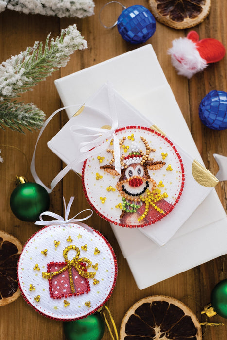 Bead Embroidery Decoration Kit  - Christmas guest ABT-004