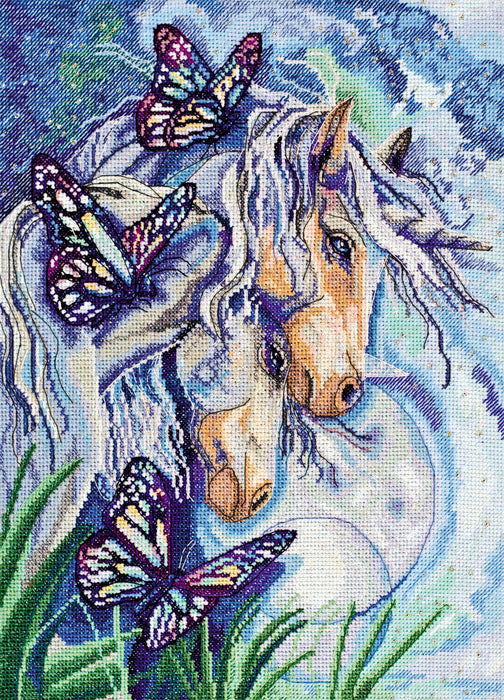 Cross-stitch kit Unicorns AH-033