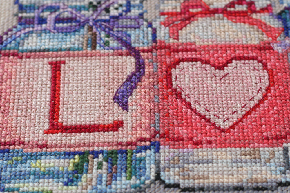 Cross-stitch kit With tender and love AH-053