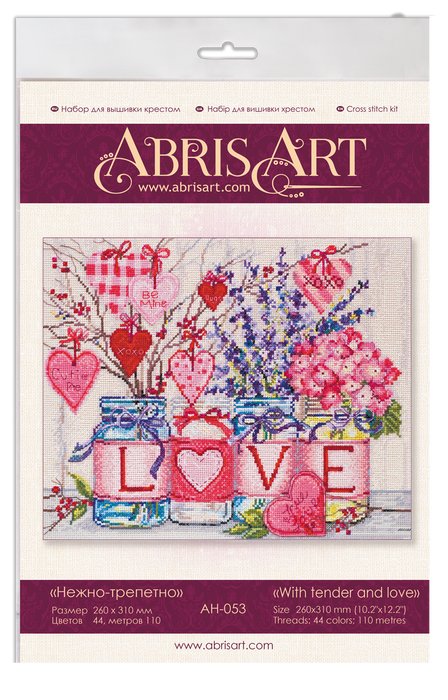 Cross-stitch kit With tender and love AH-053