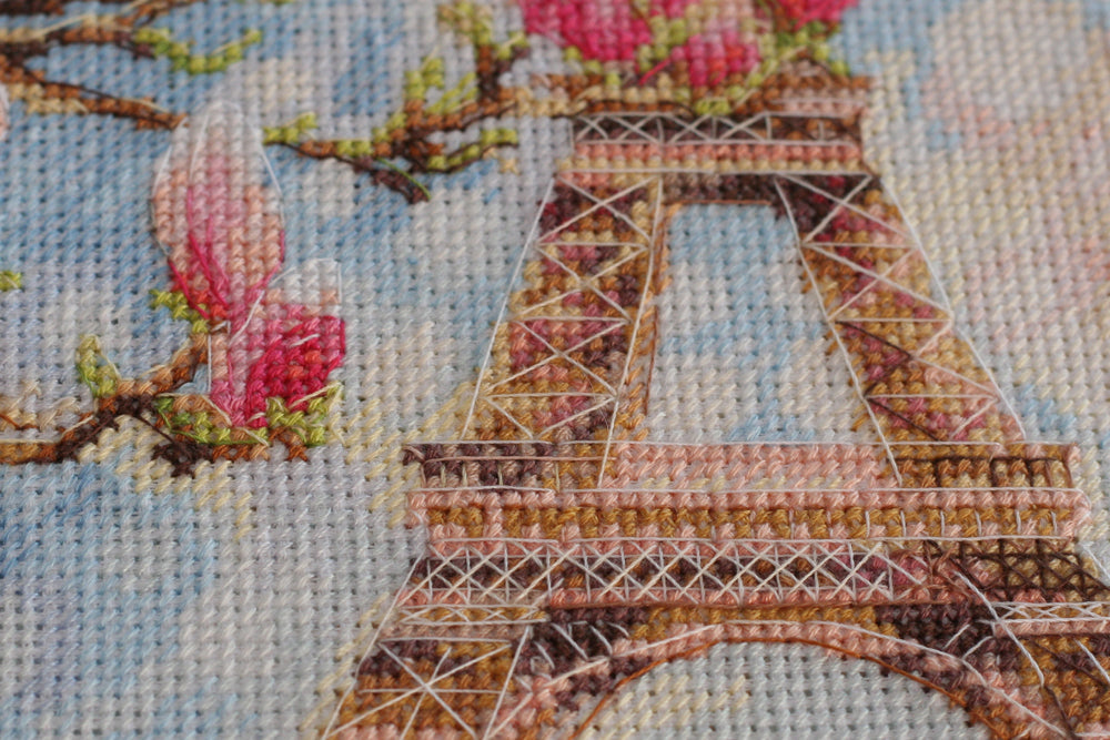 Cross-stitch kit Morning in Paris AH-075