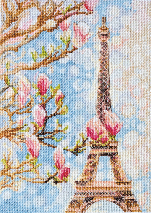 Cross-stitch kit Morning in Paris AH-075