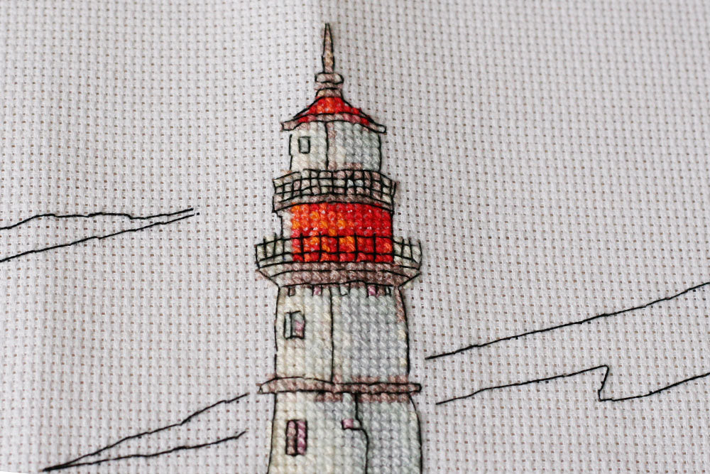 Cross-stitch kit Lighthouse light AH-109