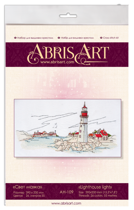 Cross-stitch kit Lighthouse light AH-109