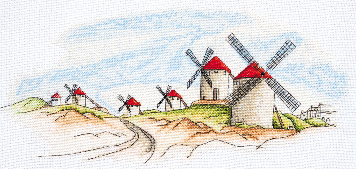 Cross-stitch kit Windmills AH-111