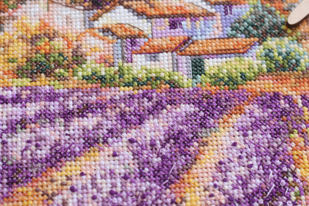 Cross-stitch kit Lavender fields AH-116