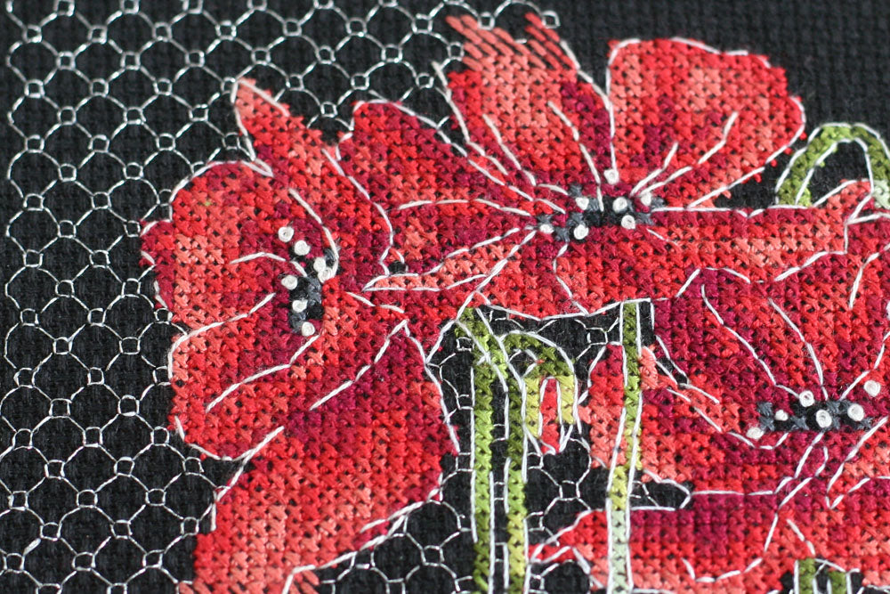 Cross-stitch kit Poppies AH-138