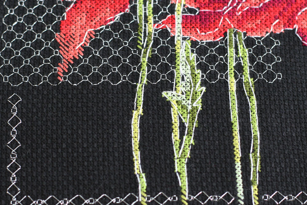 Cross-stitch kit Poppies AH-138