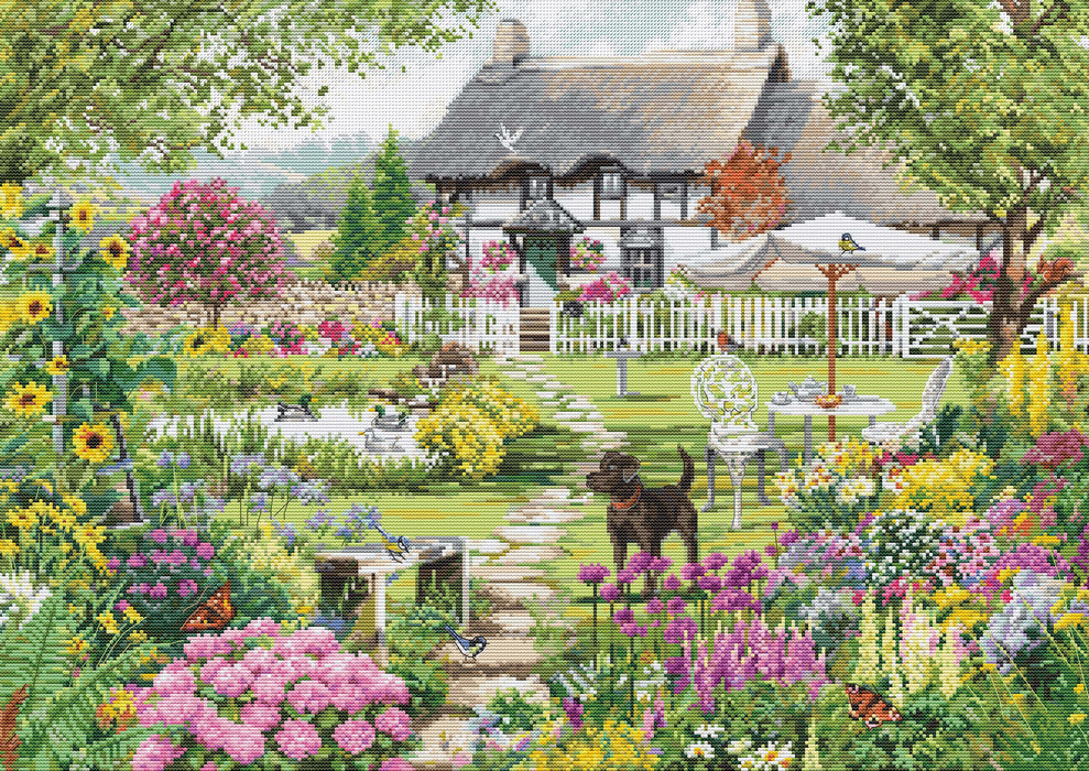 Cottage Garden B2412L Counted Cross-Stitch Kit