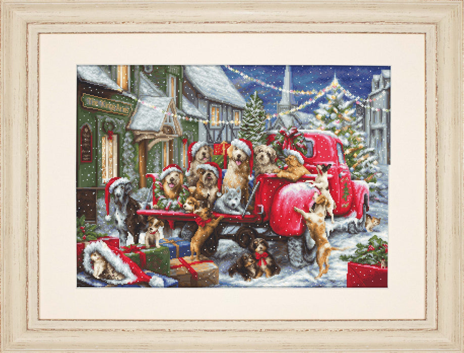 Puppies Christmas B2414L Counted Cross-Stitch Kit