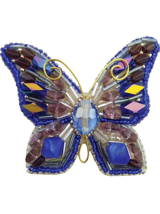 BP-214C Beadwork kit for creating brooch Crystal Art "Butterfly"