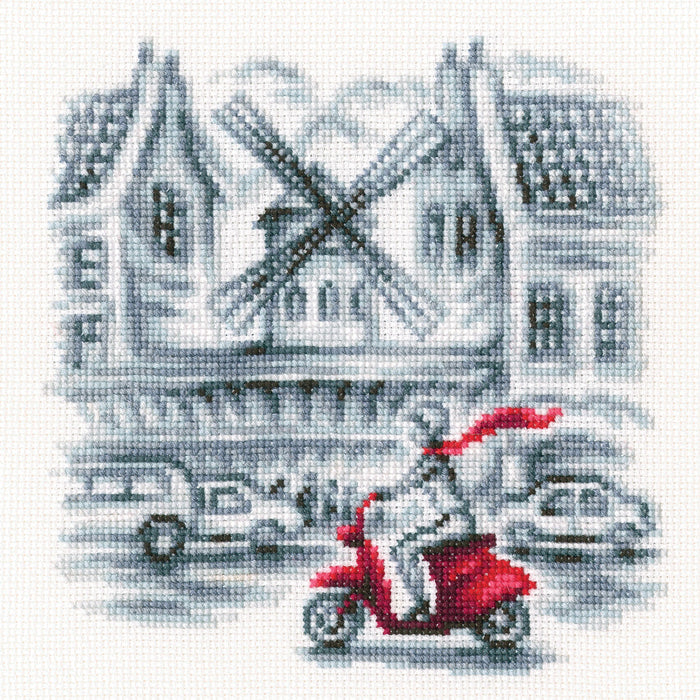 Cross-stitch Kit "On the streets of Paris" C332