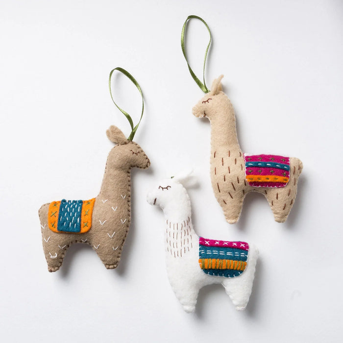 Llamas from Felt Craft Kit LLAMA3F