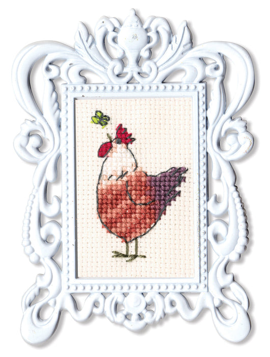 Cock with butterfly FA008 Counted Cross Stitch Kit