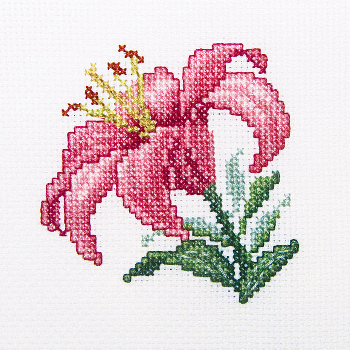 Pink Lily H247 Counted Cross Stitch Kit