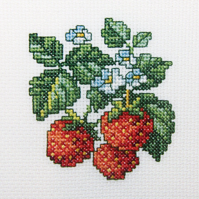 Wild Strawberries H251 Counted Cross Stitch Kit