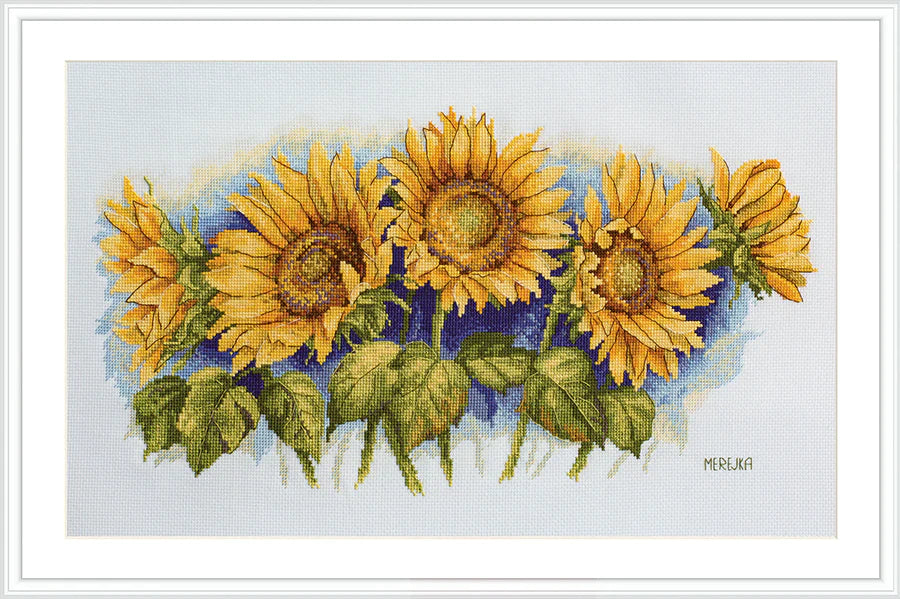 Bright Sunflowers K-125 Counted Cross-Stitch Kit