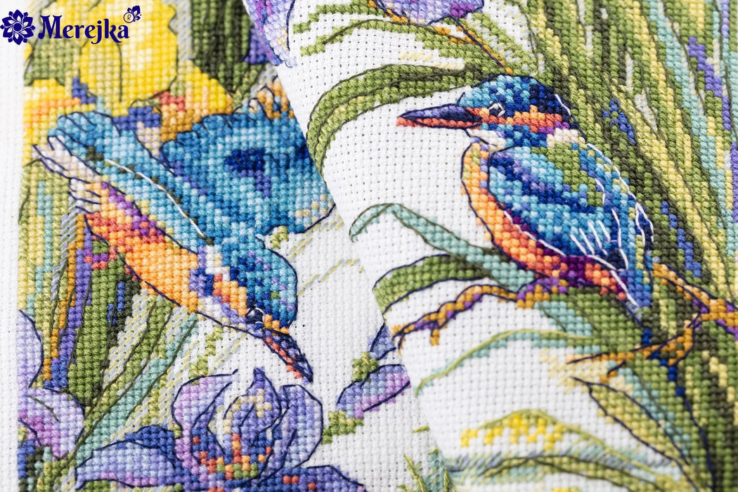 Frogs in the Flowers K-135 Counted Cross-Stitch Kit
