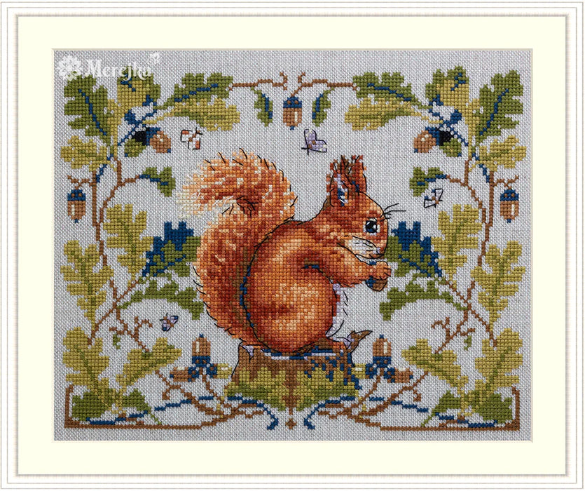 Squirrel K-146A Counted Cross-Stitch Kit