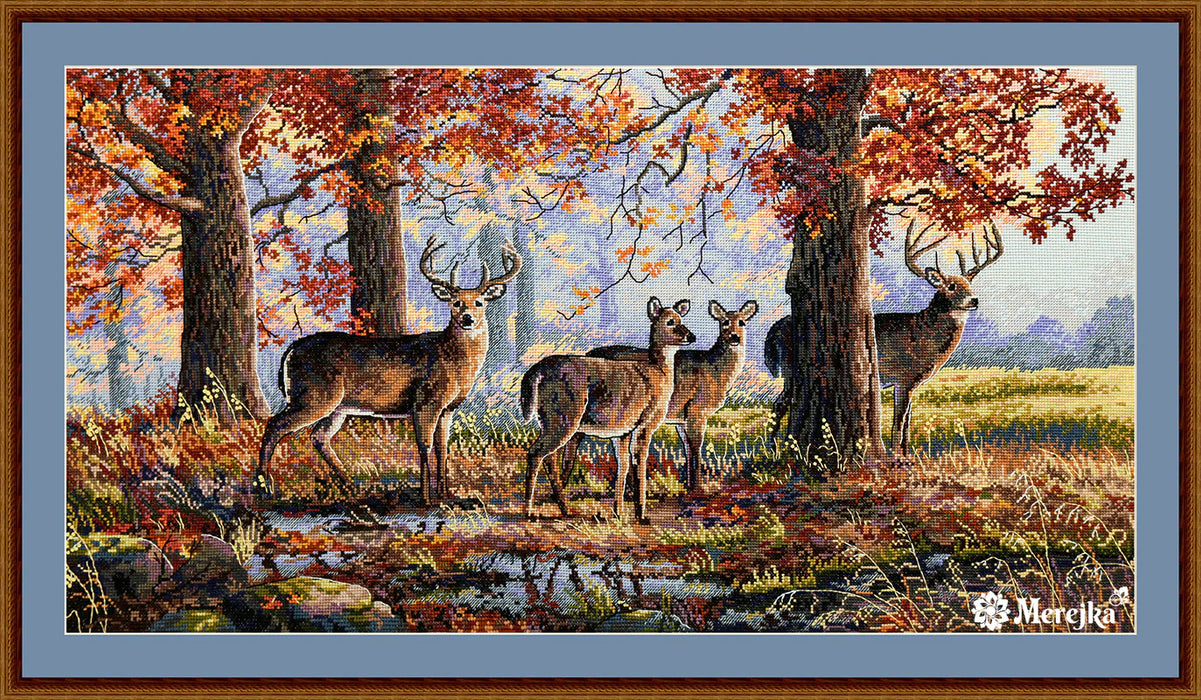 Under the Oaks K-168 Counted Cross-Stitch Kit