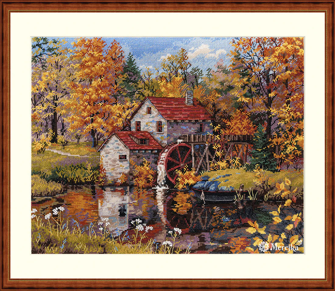 Merejka Kreuzstich-Set – Baumwolle, Mehrfarbig, 37x51 Cm, Inkl. Garn & Anleitung