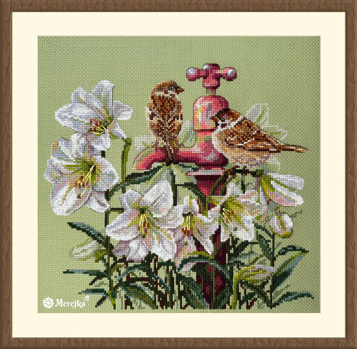 Among the Lilies K-229 Counted Cross-Stitch Kit