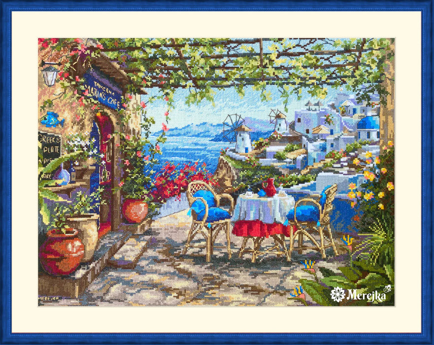 Santorini. View from Terrace K-230 Counted Cross-Stitch Kit