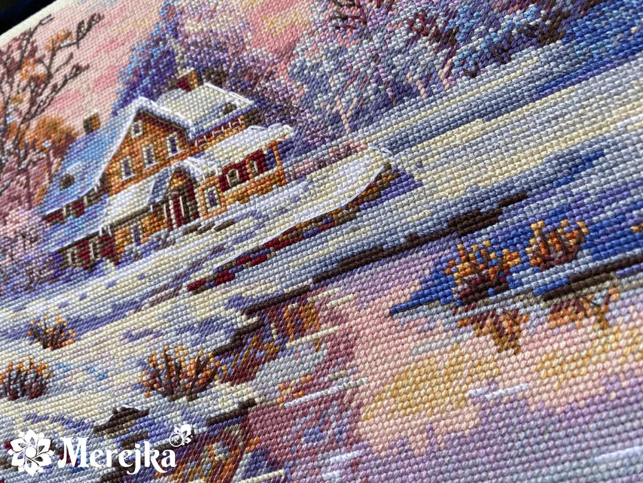 The First Snow K-240 Counted Cross-Stitch Kit