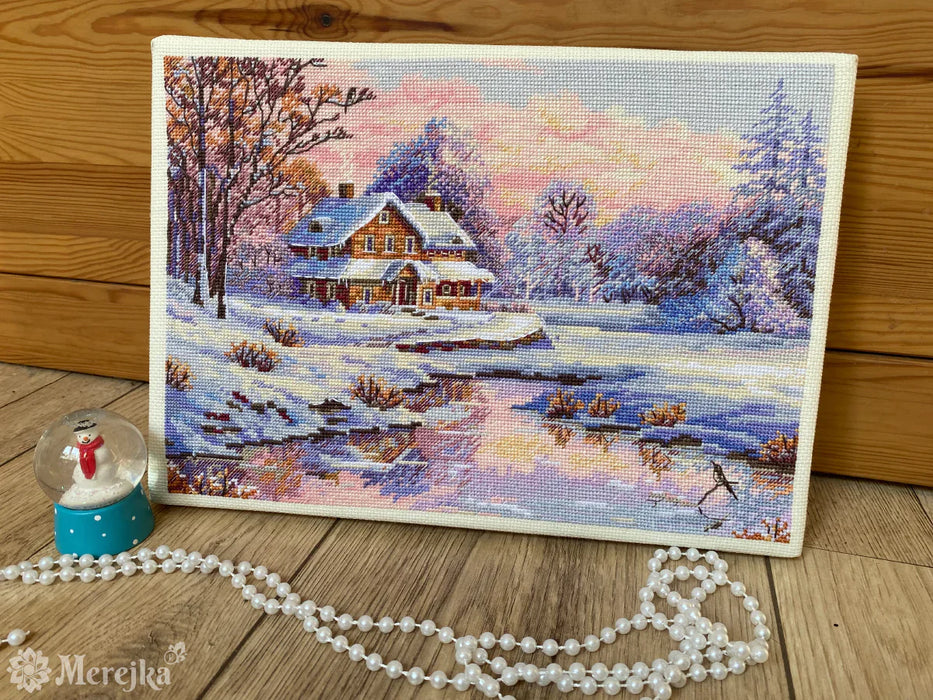 The First Snow K-240 Counted Cross-Stitch Kit