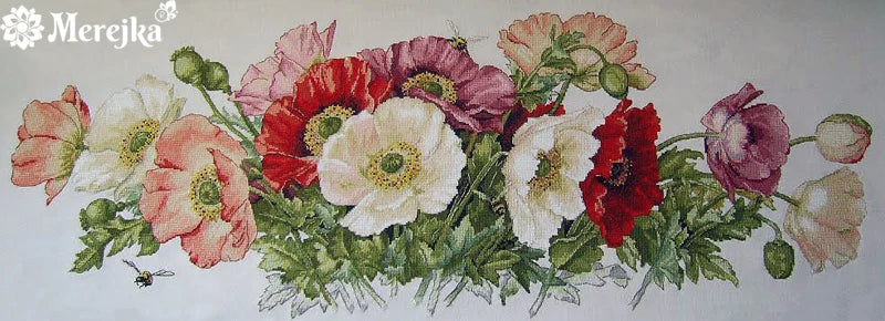 Poppies K-33 Counted Cross-Stitch Kit