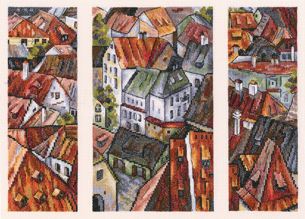 The roofs M558 Counted Cross Stitch Kit