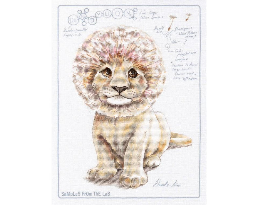 Cross-stitch Kit with printed background "DaNDY LiON" M70040