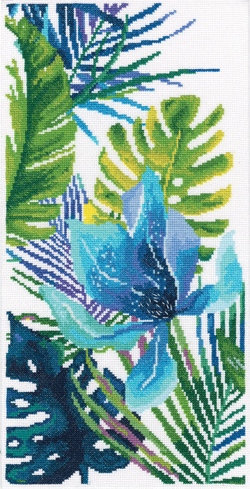 Blue flower M747 Counted Cross Stitch Kit