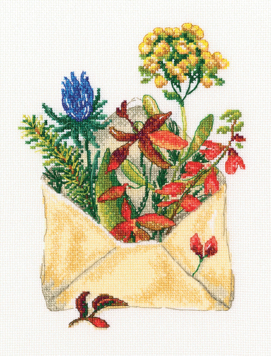 Letter from the forest M768 Counted Cross Stitch Kit