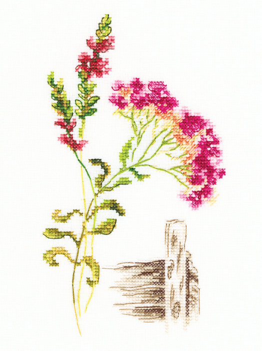 Bloomy herbs M777 Counted Cross Stitch Kit