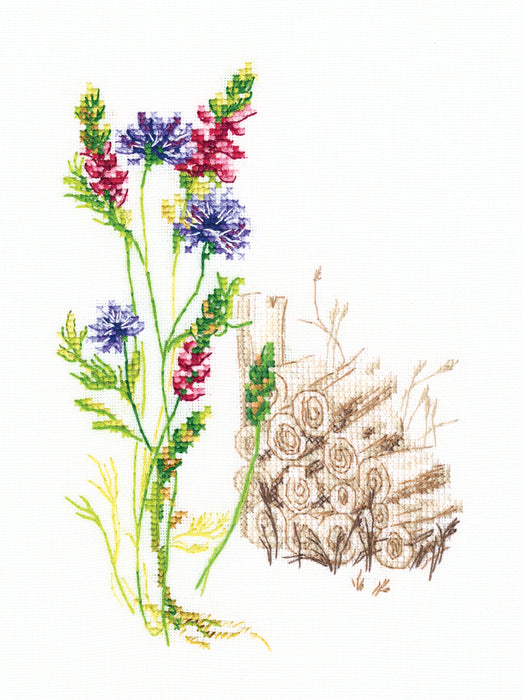 Bloomy herbs M778 Counted Cross Stitch Kit