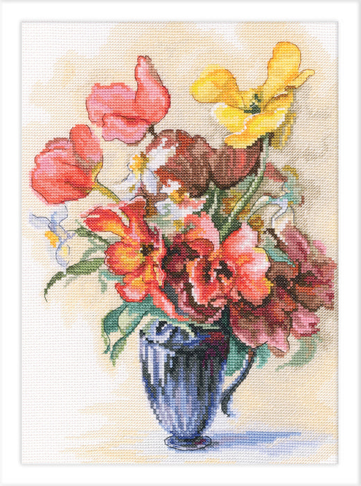 Tulips and daffodils M886 Counted Cross Stitch Kit