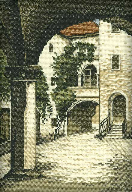 Old city R158 Counted Cross Stitch Kit