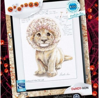 Cross-stitch Kit with printed background "DaNDY LiON" M70040