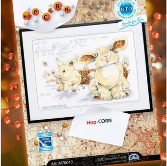 Cross-stitch Kit with printed background "Hop-corn" M70043