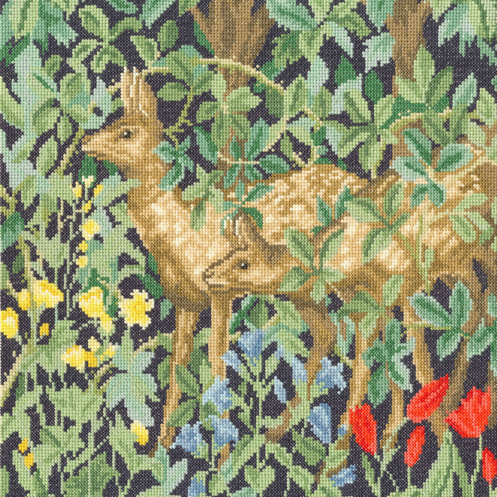 Greenery Deer XAC17 Counted Cross Stitch Kit