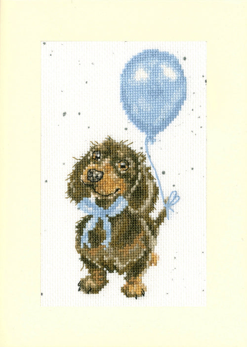 Greeting Card - Welcome Little Sausage XGC33 Counted Cross Stitch Kit