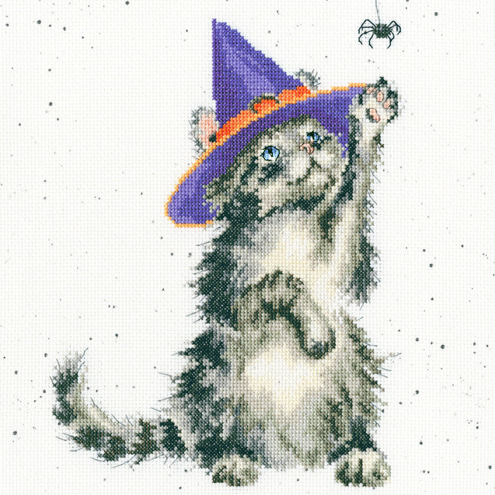 The Witch's Cat XHD105 Counted Cross Stitch Kit