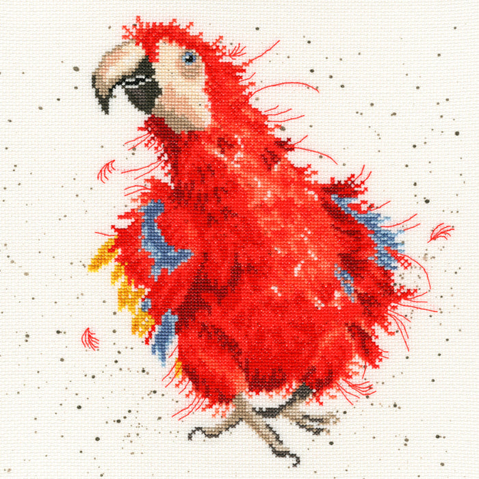 Parrot On Parade XHD26 Counted Cross Stitch Kit