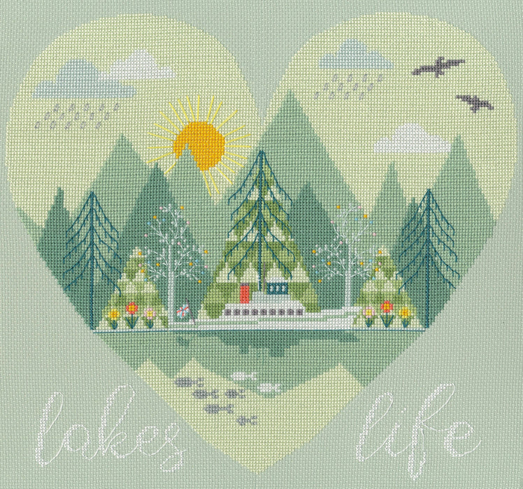 Lakes Life XHY7 Counted Cross Stitch Kit
