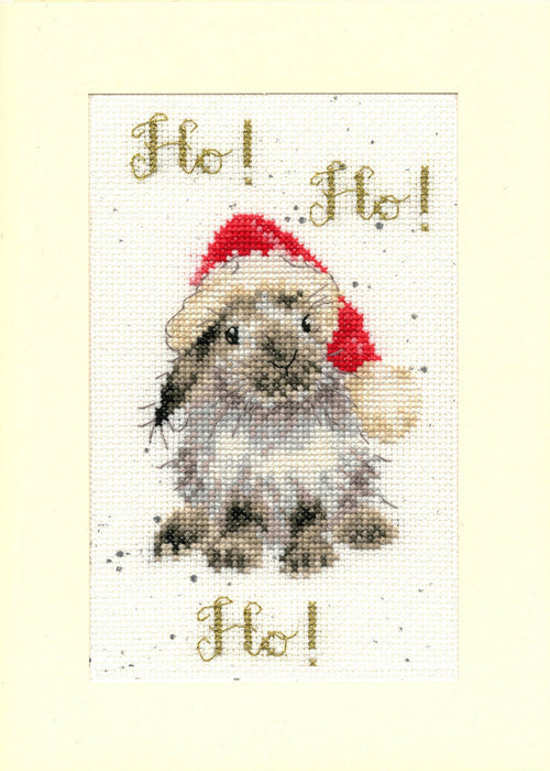 Christmas Card - Ho! Ho! Ho! XMAS49 Counted Cross Stitch Kit